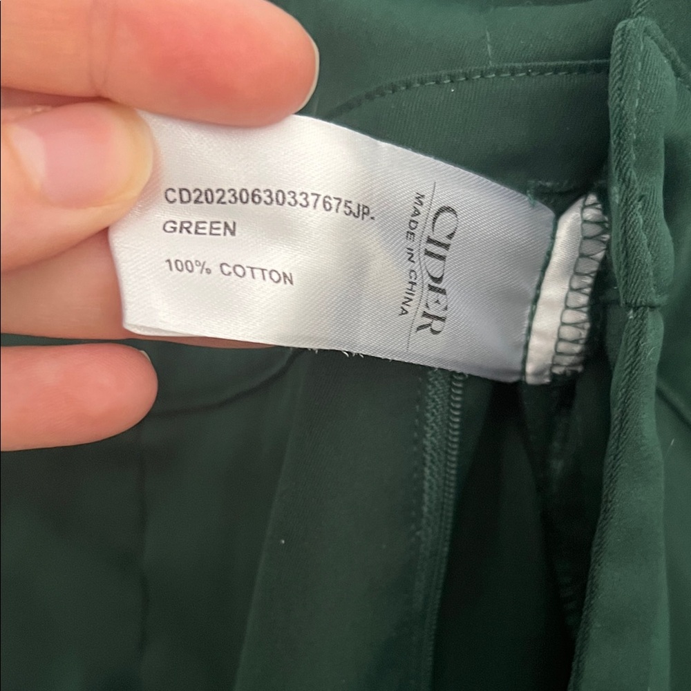 Cider Forest Green Short Sleeve Jumpsuit - Picture 8 of 8